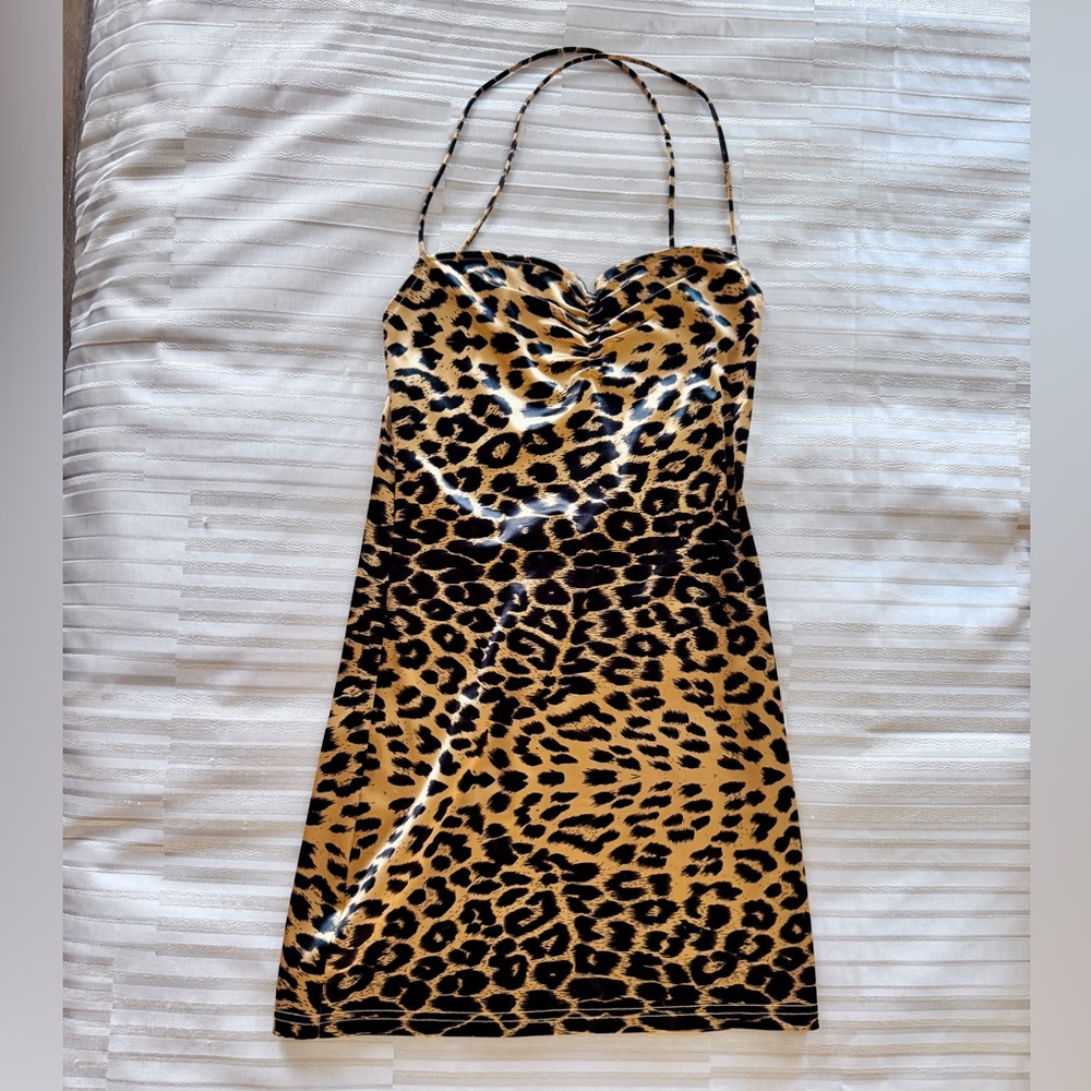 Superdown Animal Print Mini Dress - never worn